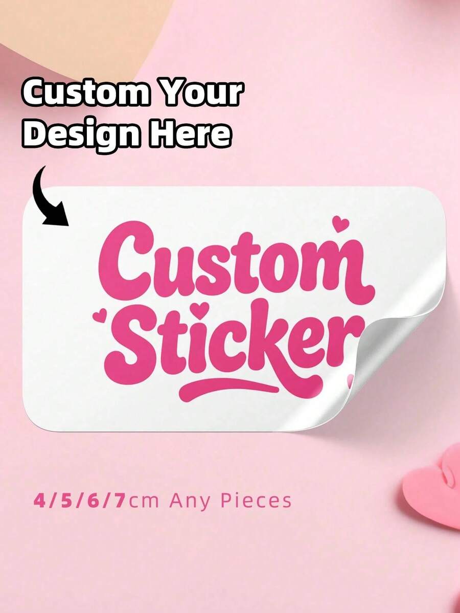 Customized Rectangular Stickers, Order , Logo , Postage Labels, Business , Personalized , Labels, Party/Birthday , Gift, Indedence Day Stickers - Multicolor - View 1