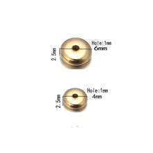 100-200pcs/Pack 4mm 6mm CCB Charm Spacer Beads, Silver Bead Wheel, Flat Round Loose Beads For DIY Jewelry Making Materials Accessories - Silver - View 5