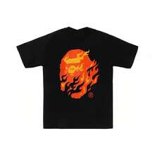 Summer Printed Edge Camo Tee Detailed Casual Wear Summer Outfit Women Men Summer Outfit Tops Short Pants - Black - View 1