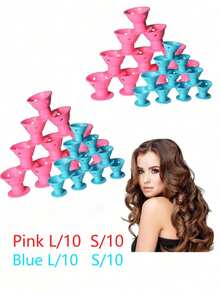40pcs Magic Hair Roller Set, Heatless Curling Rods, Hair Styling Products And Accessories, Women's Hair Styling Accessories, Suitable For Hair Salons, Beauty Parlors, Travel, Back To School, Vacation And Other Occasions - Multicolor - View 12