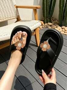 Soft And Light EVA Thick-Soled Slippers, Walk Lightly Comfortable All Day Long - Black - View 3