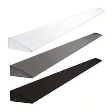 1 pieza Rampa de umbral flexible de 90cm/35in, rampa de escalera antideslizante para interiores, tamaño personalizable fácil de limpiar e instalar, adecuada para tira de transición de puerta, rampa de labio de puerta de garaje de perfil bajo - C - Ver 5