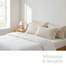 2pcs Soft Breathable Skin-Friendly Durable Pillowcase Set, Exquisite Edging, Minimalist Home Decor, Suitable For All Seasons - Gray - View 4