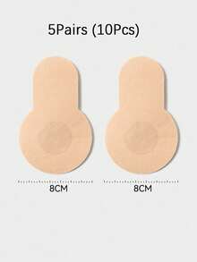 10pcs Seamless Invisible Breast Lift Tape, Non-Woven Fabric Material To Prevent Sagging And Lift Breasts, Suitable For Large And Plus Size Women, Sexy Anti-Chafing And Anti-Embarrassment, Soothing Coverage For Protrusions, Breast Lifting Effect - Multicolor - View 9
