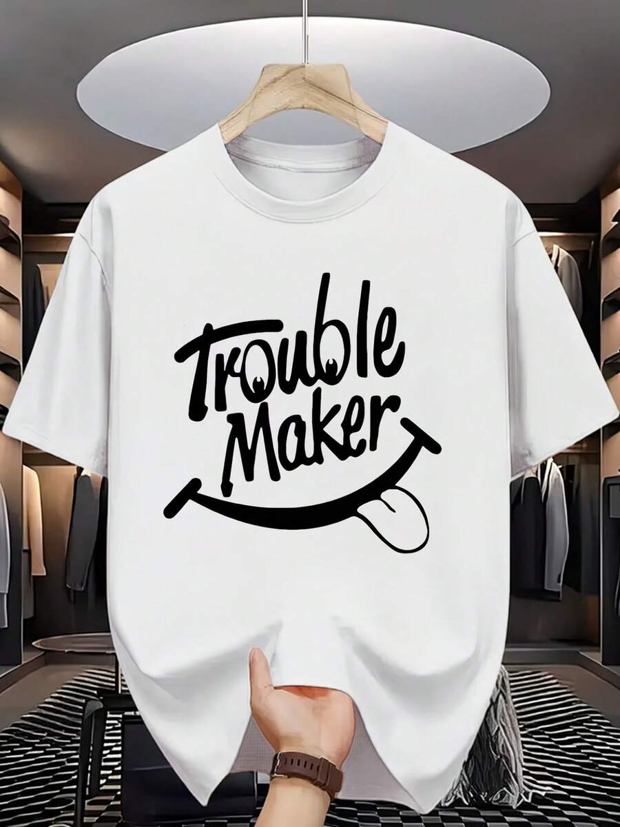 Nueva camiseta casual versátil y elegante de manga corta% algodón estampada - Camiseta de manga corta para hombre con cuello redondo Naughty Ghost, de tela cómoda y transpirable, adecuada para deportes, ropa casual moderna, para ir al trabajo, estar en casa, viajar y para conjuntos de. para personas con personalidades vivaces, sentido del humor y un pasión por crear diversión. - Estilo unisex. - Blanco - Ver 1