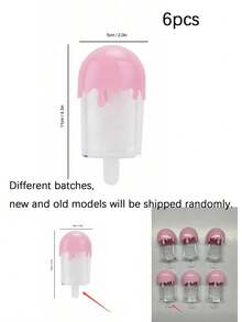 1/6 Set Colorful Popsicle Cupcake Liners, Candy Gift Boxes, Candy Jars, Ice Cream Shaped Candy Boxes, Reusable Transparent Ice Cream Bar Gift Boxes, Suitable For Birthday, Wedding Party Decorations - Multicolor - View 9