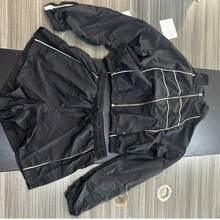 2PC/1set Women's Clothing Sexy Hot Girl Long Sleeve Zipper Contrast Color Ribbon Shorts Women's Two-Piece Set Club Outfit For Women Women Outdoor Sets - 黑色 - 查看 9