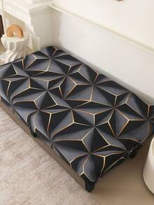 Armless Sofa Bed Cover, Elastic All Inclusive Polyester Fiber Sofa Cover, Knitted Milk Silk, Suitable For All Seasons - Black - View 10