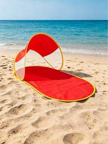 1pc Instant Pop-Up Beach Camping Tent - Spacious Outdoor Sun Shade Canopy, Comes With Carrying Bag, Suitable For Family And Friends, Blue Triangular Design, Polyester Fabric, Perfect For Beach, Camping, Hiking, Essential For Camping - One Size Fits All - View 15