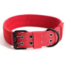 Collar táctico para perro, collar de entrenamiento militar ajustable de alta resistencia con hebilla de metal y nylon suave, adecuado para perros medianos y grandes - Multicolor - Ver 21
