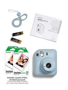 FujiFilm Cámara instantánea Instax Mini12 | Disparo instantáneo, sistema de exposición automática, corrección de paralaje, cuerpo portátil de 306 g, lente giratoria para cambiar de modo, recarga de flash en 7 segundos, fácil de usar para principiantes. Cámara instantánea Mini12. - Ver 12
