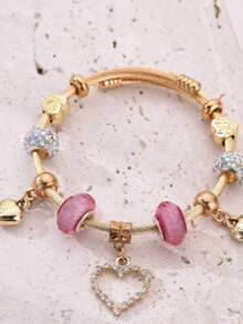 1 Stück Damen Edelstahl Schwan Liebe Anhänger Armband - A - Übersicht 6