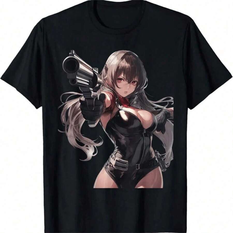Senaste modellen 2026 Ny sommarkollektion 2026 Anime Pastell Kattflicka Tryck Rundhalsad T-shirt Sweatshirt Vardagskläder Toppar Plus Size Kläder Business Casual Y2K Söt Karaktärsdesign Kortärmad Y2K-inspirerad Normal Passform Lämplig för alla årstider Torktumlarsäker Fri frakt, skickas inom 24 timmar Populär - Svart 9 - Visa 1
