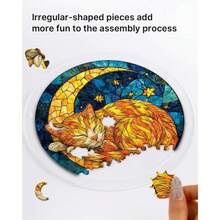 Acrylic Puzzles Suncatcher Window Hanging, 83 Pieces 7.4 Inch Sun Catcher Acrylic Puzzles Garden Decoration For Women Men Mom Birthday Gift Home Decor (Dawn Flower) - 星月貓 - 查看 5