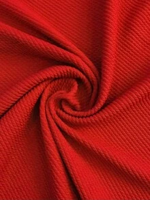 Elegant Women's Virginia Jumpsuit, Seersucker Fabric, With Zipper, Long Sleeves, Suitable For Winter And All Seasons. - 紅色 - 查看 5
