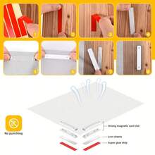 Highly Breathable, Cut-To-Fit, No-Drill Insect Protection Strips; 3 Pieces Set Of Reusable Magnetic Curtain Clips; Window Anti-Fall Device - 2pcs - View 6