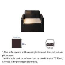 SANMOSPIN 1pc Fashion Solid Color Sofa Cover, One-Piece Non-Slip Granular Sofa Pad, Minimalist Premium, All-Season Use, For Bedroom Living Room Office Home Decor, Suitable For Single Double 3-Seater 4-Seater And Sectional Sofas - Multicolor - View 14