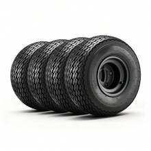 Golf Cart Wheels, 8" 18x8.50-8 Black Steel Golf Cart Tires And Wheels Combo (Set Of 4) Fit Club Car, EZGO, Yamaha, 4 Ply Rubber 4-Lug Lawn Mower Tires & Rims Assembly, 800 Lbs Load, All-Terrain - 8" 18x8.50-8 - View 8