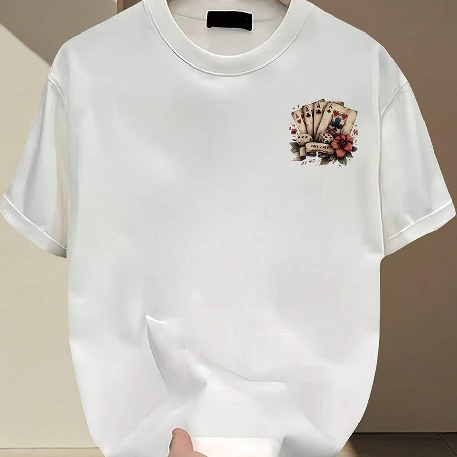 Camiseta de Algodón Pesado para Hombre G1 - Blanco - Ver 1