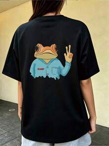 Women T-Shirts - Black - View 2