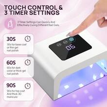 Professional UV LED Nail Lamp With LCD Touch Screen And 3 Timer Settings, 15 LED Beads Nail Tool - View 4