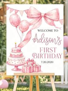Personalized 1st Birthday, Newborn Gift, Vertical Modern Lettering,Personalized Name/Text - Custom Wall Decor Suitable For, / Hanging Decoration For Living Room, Bedroom, Hooked Installation, - Multicolor - View 3