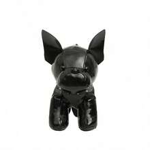 Bolso de mano, de hombro y cruzado, moderno y versátil, de material PU con forma especial de cachorro, ideal para que las mujeres salgan. - Negro 1 - Ver 1