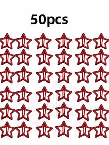 Non-Slip Hair Clips, 3cm Red & Pink Decorative Hair Clips For Daily And Party Hairstyles, Hair Accessories Set, Hair Clips, Hair Styling Tools, Bun And Hair Clips (50pcs/20pcs/10pcs/5pcs),Hair Slide - Red - View 8