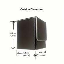 2pcs Set - PU Leather MTG Card Deck Box, 100+ Capacity Stackable Card Storage Box, Magnetic Closure, Hard Shell Waterproof Dustproof Box, Suitable For Desktop Games TCG CCG Collectible Card Games, Ideal For Home Storage, Travel And Birthday Gifts, Single/Double Sleeved Cards, Gaming Cards, Deck Holder, Deck Case, Commander Deck Box, 1PC/2Pcs - Multicolor - View 9