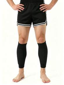 1pc Summer Outdoor Universal Calf Sleeve, Breathable Leg Support, Suitable For Football, Basketball And Running - Multicolor - View 9