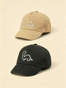 1/2 buah Topi Baseball Motif Dinosaurus Hewan Lucu, Lembut dan Dapat Diatur, Cocok untuk Balita Perempuan dan Laki-laki, Musim Semi, Musim Gugur, Musim Panas, Kasual Sehari-hari, Pesta, dan Bermain - MultiWarna - View 34