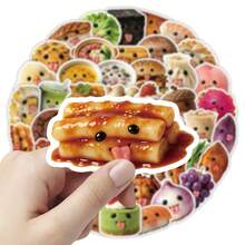 52張時尚抽象美食圖案貼紙 日常手工裝飾貼花 - 52件 - 查看 4