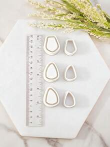 Cetakan Pemotong Tanah Liat Batu Permata Gaya Bohemian, Cocok untuk Membuat Anting, Liontin, dan Perhiasan Batu Berlapis, Sempurna untuk Proyek Gaya Bohemian dan Alami. - Geometri B - View 6