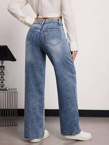 Women Jeans - Royal Blue - View 4