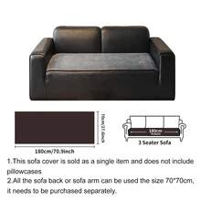 SANMOSPIN 1pc Fashion Solid Color Sofa Cover, One-Piece Non-Slip Granular Sofa Pad, Minimalist Premium, All-Season Use, For Bedroom Living Room Office Home Decor, Suitable For Single Double 3-Seater 4-Seater And Sectional Sofas - Multicolor - View 22