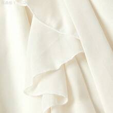 jianchaimaoyi02  MOD Vestido largo con mangas de farol con volantes de color albaricoque, vestidos de mujer de otoño - Blanco - Ver 9