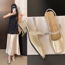 Women Flat Sandals - Silver - View 9