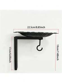 An Outdoor Garden Iron Bird Feeder And Metal Bird Bath In One, Serving Both As A Decorative Flower Rack And A Courtyard/Yard Bird Feeding Station. A Metal Hanging Bird Feeder With A Plant Support, Perfect For Bird Lovers And Home Gardeners. - A - View 6