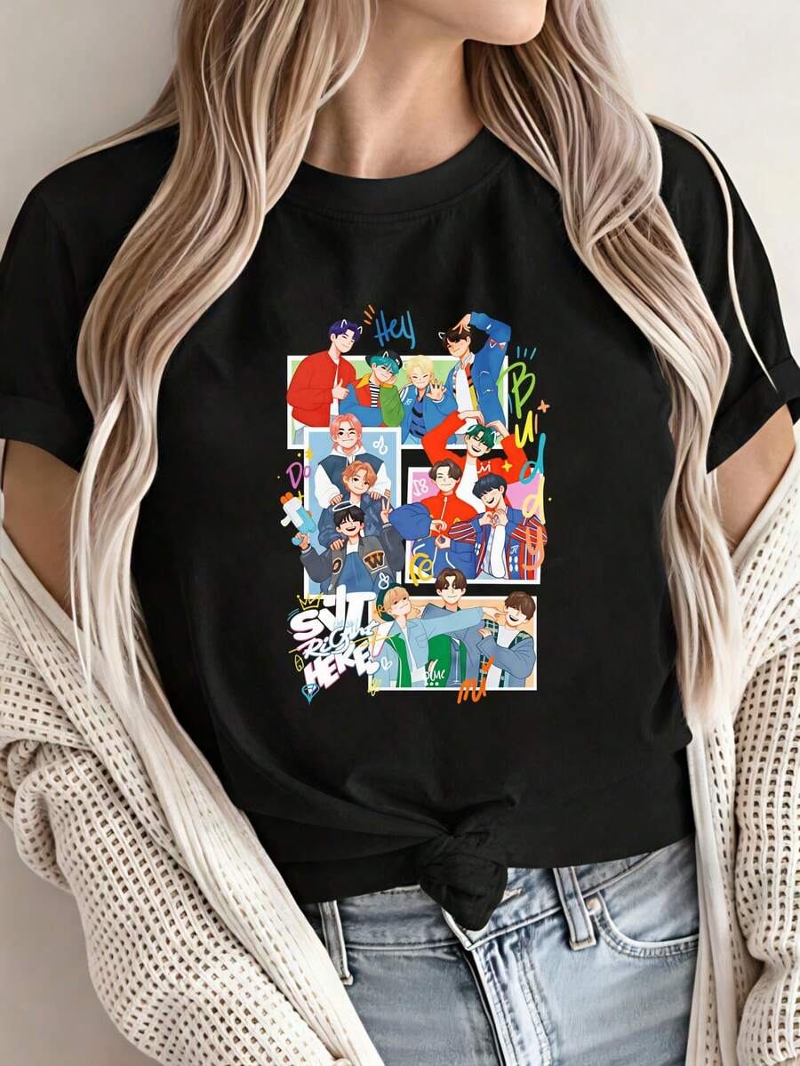 Women T-Shirts - Black - View 1