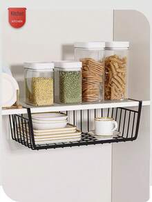Desktop Hanging Storage Basket, Multi-Layer Storage Rack, Suitable For College Dorms, Closets And Desktop Storage, Kitchen Spice Rack, All Seasons Use, No Installation Required, Space-Saving, Easy To Assemble Multi-Functional Storage Rack, Kitchen Storage Basket - Multicolor - View 7