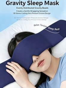 Masker Mata Tech Gravity Deep Sleep, Meredakan Kelelahan Mata Saat Tidur, Masker Mata Gravitasi Tekanan Mikro Dua Sisi yang Menghalangi Cahaya - MultiWarna - View 3