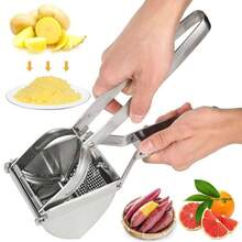 Heavy Duty Steel Potato Ricer Puree Masher Juicer Vegetable Fruit Press Maker UK - SU00104 - 查看 10