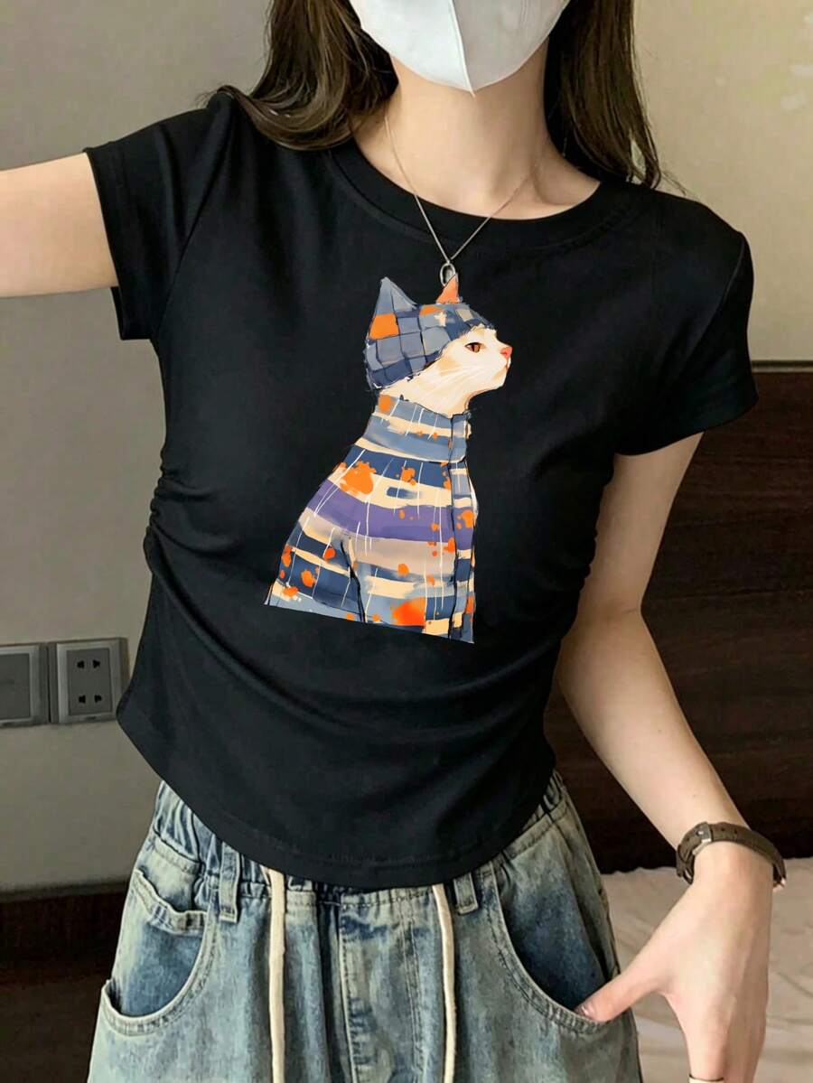 Women T-Shirts - Black - View 1