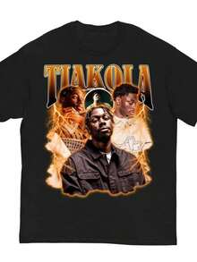 Nuovissimo Modello 2026 T-Shirt Tiakola Cop Ta Sape Vintage Unisex, Oversize, Molto Popolare - Nero - Visualizzare 1