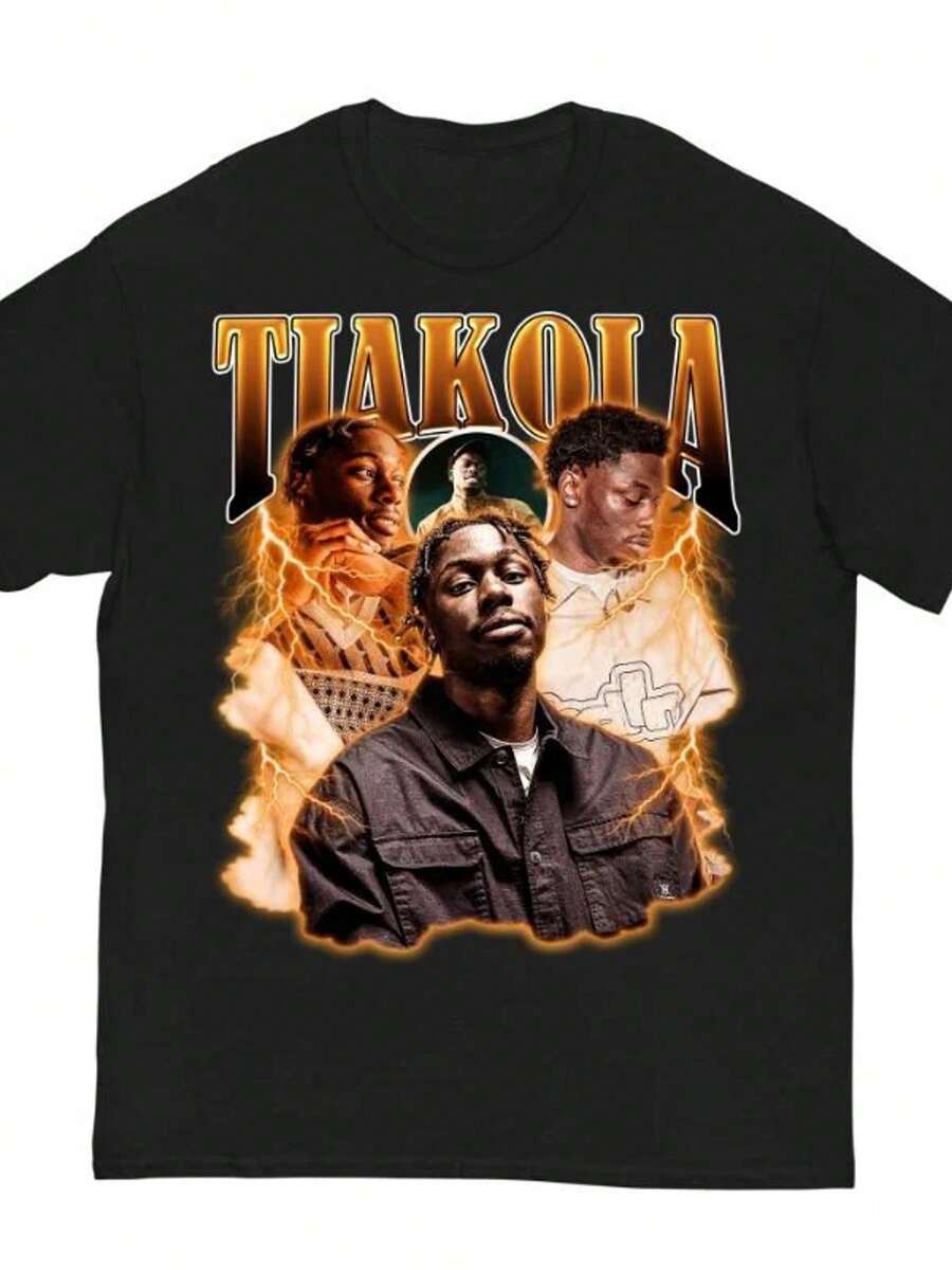 Nuovissimo Modello 2026 T-Shirt Tiakola Cop Ta Sape Vintage Unisex, Oversize, Molto Popolare - Nero - Visualizzare 1