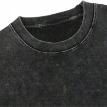 Camiseta informal de algodón de manga corta y cuello redondo con estampado gráfico de pingüino, bajo y largo regulares, tejido elástico suave para viajes y fiestas. - Negro - Ver 5