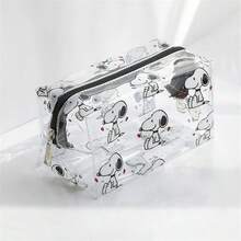 1 pieza Bolsa de PVC transparente multiusos de Snoopy, adecuada como regalo de cumpleaños, graduación, Día de San Valentín, Día de la Madre - Multicolor - Ver 11