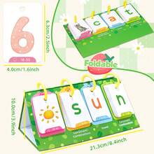 78Pcs/Set CVC Word Games, Cartoon Alphabet Double Sided Education Flash Card For Matching Letter Reading Spelling Game Learning Activities, English Learning Cards Early Education Parent Child Interactive Game Back To School - 彩色 - 查看 4