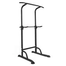 Power Tower Workout Dip Station Pull Up Bar, Height Adjustable Multi-Function Dip Stand For Home Gym Strength Training Fitness Equipment - Default - View 2