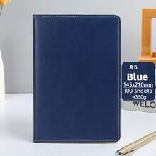 QS A4 Faux Leather Journal - 200 Pages (100 Sheets) Durable Softcover Notebook For Business & College Waterproof, Writing Book With Animal Theme - A - View 5